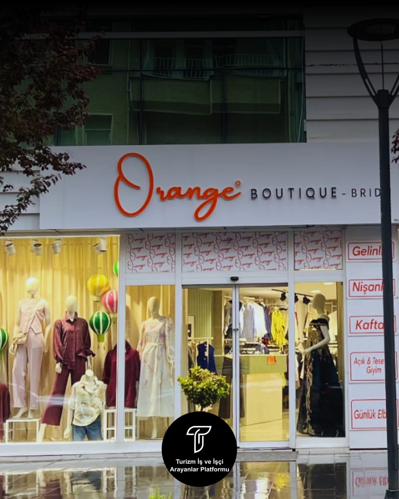 Orange boutique bride